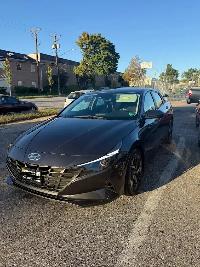 Hyundai Elantra repaired at Kenny Auto Body